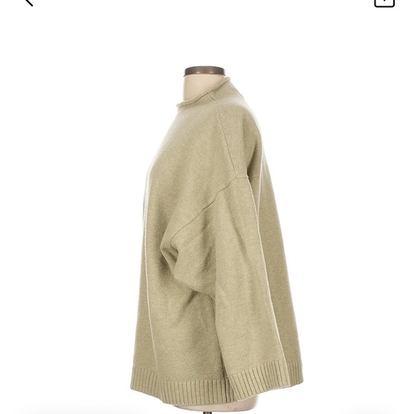 Men's Tan Wool Sweater - Picture 4 of 5